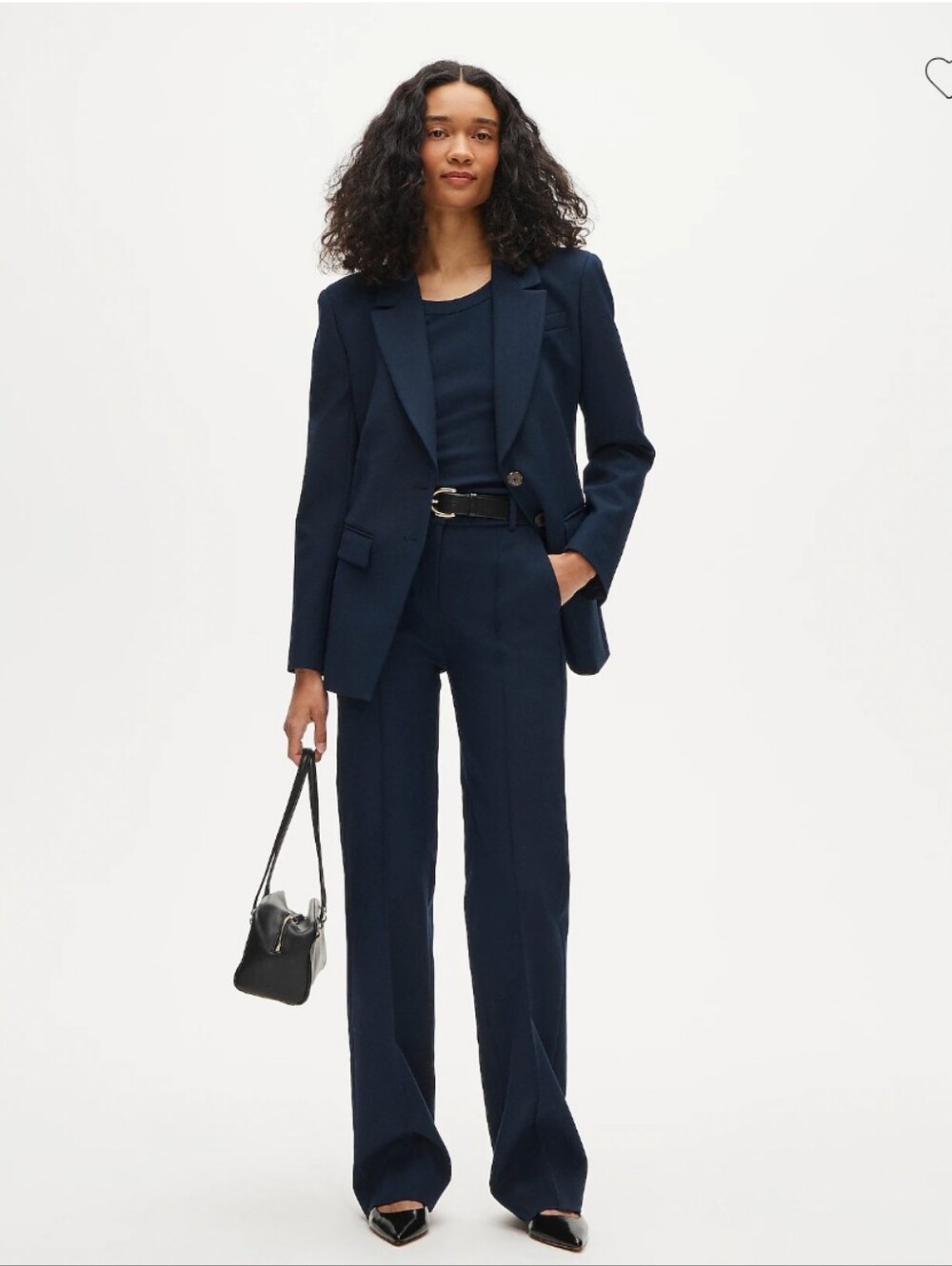 J Crew Madelyn blazer in four-season stretch Cc289 NEW! Size 8 Navy $258 Retail - Picture 2 of 9